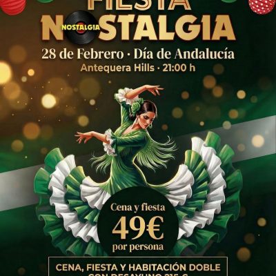 Fiesta Nostalgia Hotel Antequera Hills (Antequera), 28 de Febrero 2026